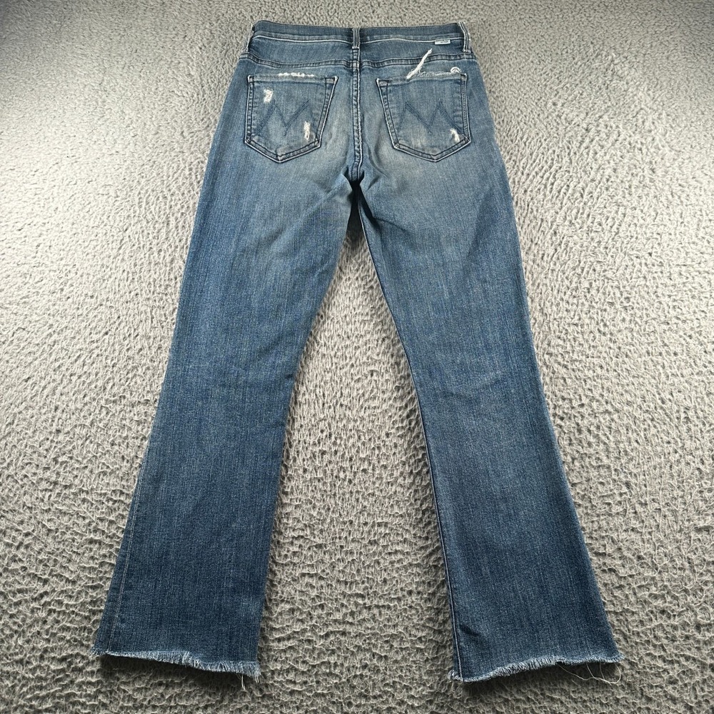MOTHER Jeans Womens 26 The Insider Crop Fray Gypsy Distressed Raw Hem Cropped - Picture 11 of 15